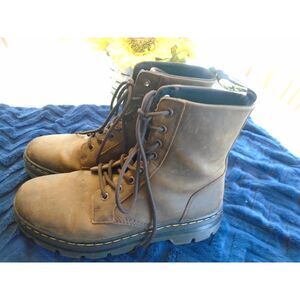 Dr. Martens Crazy Horse US Ladies Size 9 Mens 8 Brown Combs Leather Boots Work